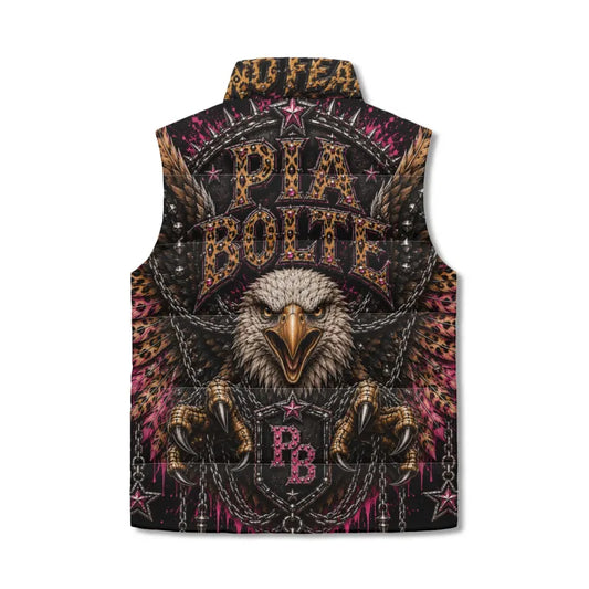 PIA BOLTE® WILD ROCKSTAR EAGLE LEOPARD STATEMENT VEST