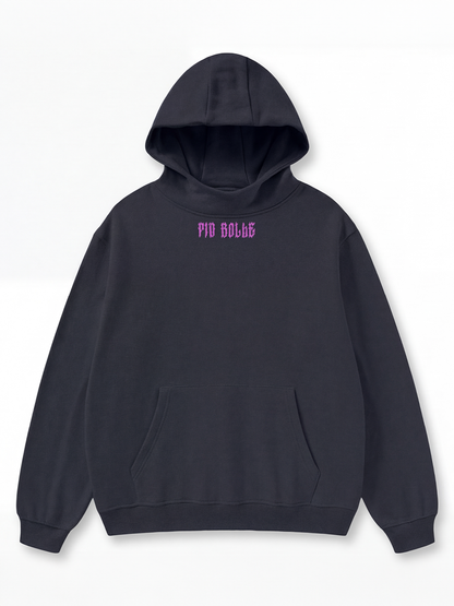 WINTER Hoodie LA black pink fleece - PIA BOLTE® COUTURE