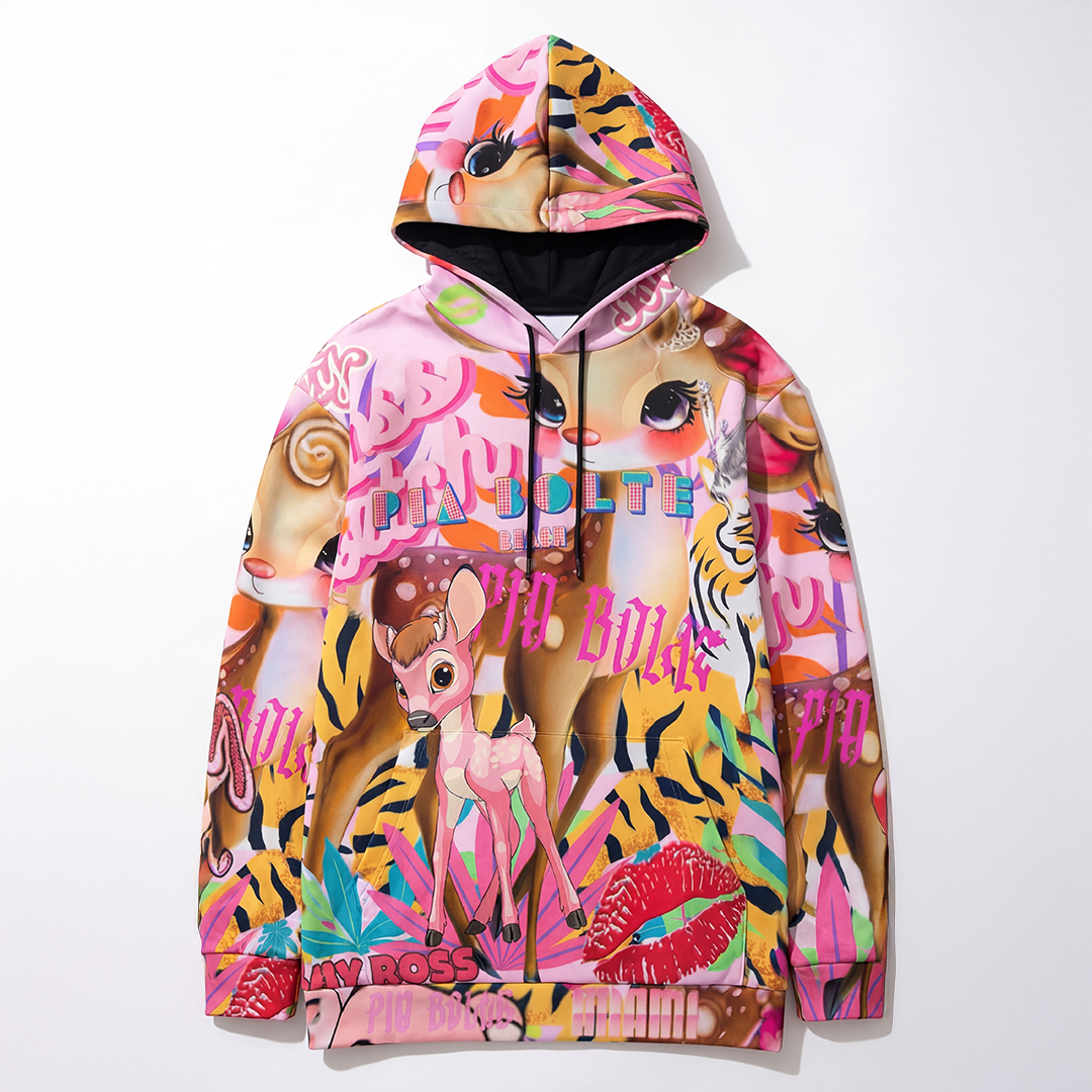 Pullover Hoodie sweet Bambii kiss💋