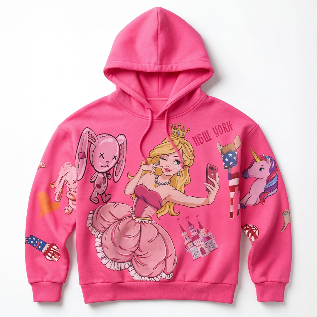 CROP neon pink PRINCESS