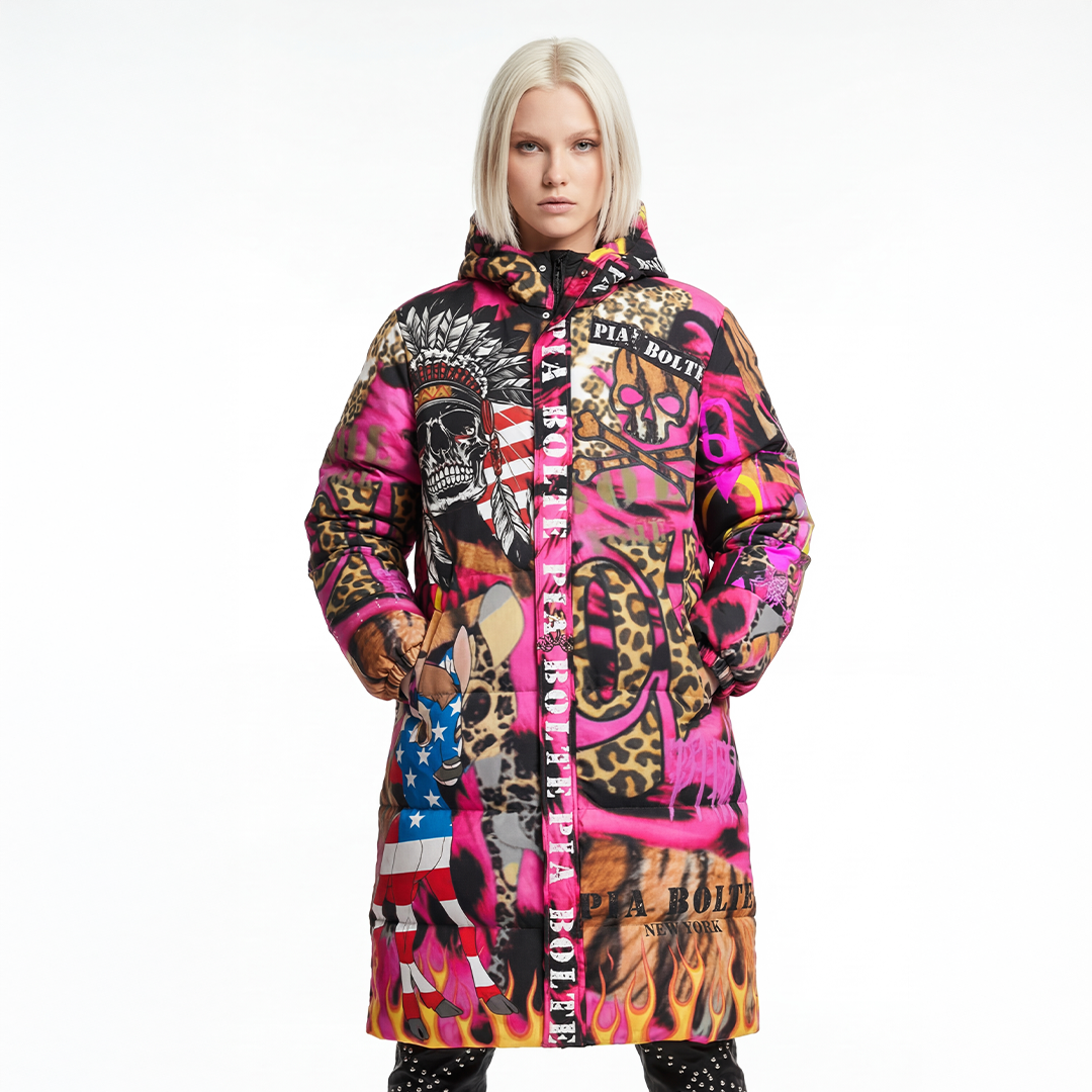 PIA BOLTE® Mantel - Pink Winter