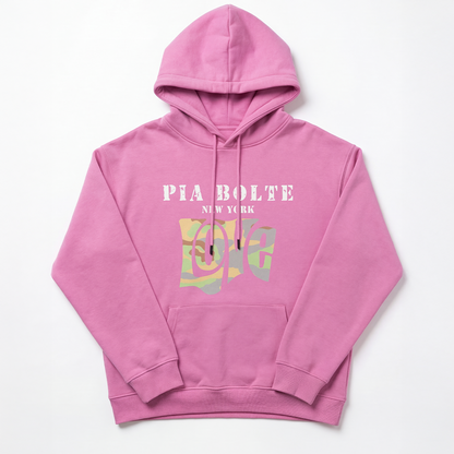 PIA BOLTE® Hoodie - pink LOVE chief indiana skull (unisex)