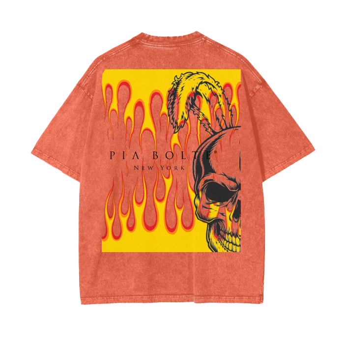 Tshirt unisex FIRE SKULL ɴᴇᴡ ʟɪᴍɪᴛᴇᴅ ᴄᴏʟʟᴇᴄᴛɪᴏɴ