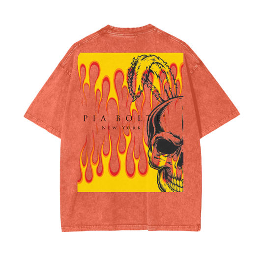 Tshirt unisex FIRE SKULL