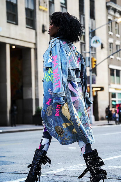 TRENCHCOAT JEANS Unique design