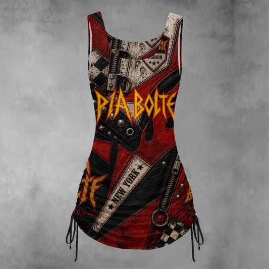 PIA BOLTE® Rebel Dress – Red Punk Edition
