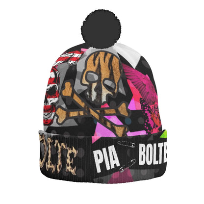 PIA BOLTE® Beanie – Leo Pink Skull Edition