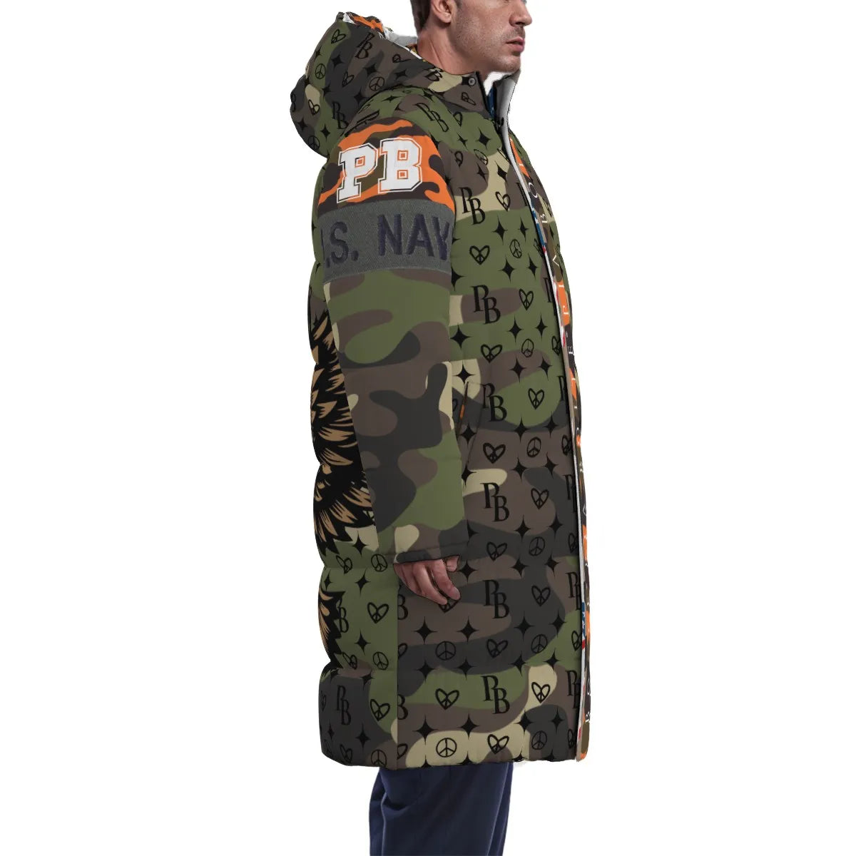 PIA BOLTE® Mantel – Camouflage EAGLE Unisex