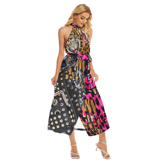 Streetstyle Kleid von PIA BOLTE® – Denim Tiger mit Skull-Elementen & Nieten-Optik