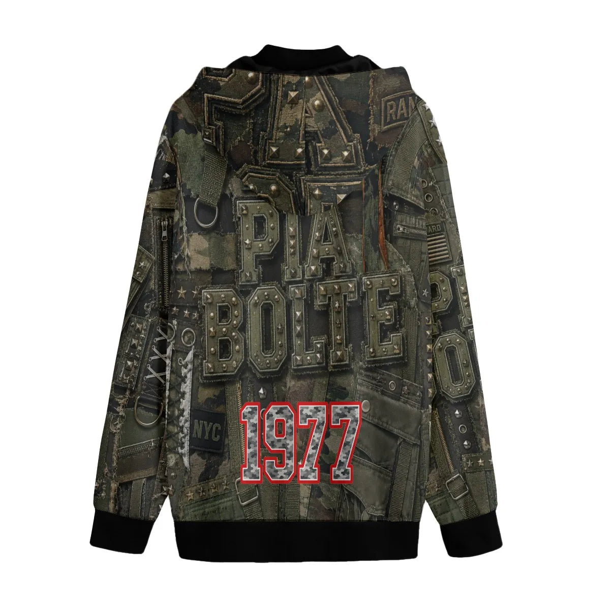 PIA BOLTE® Army 1977 Zip Hoodie – Military Heritage Edition