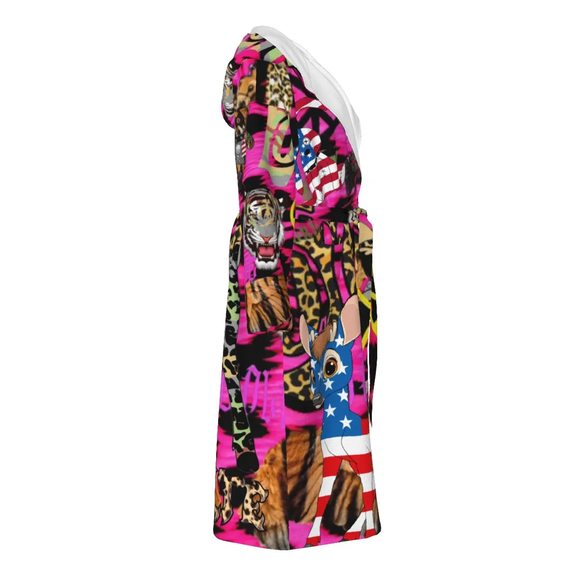 PIA BOLTE® Rebel Art Hooded Robe – Bademantel Statement Street Luxury Edition - PIA BOLTE® COUTURE