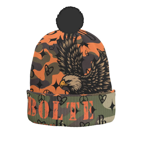 PIA BOLTE® Mütze – EAGLE Camouflage Pom-Pom