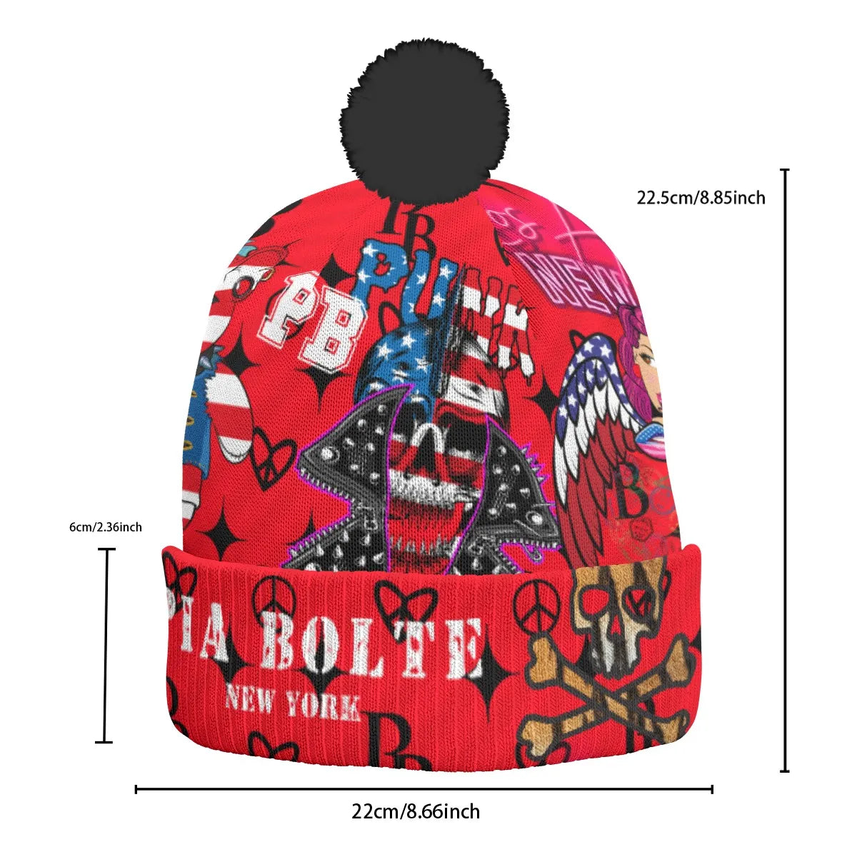 PIA BOLTE® Beanie – Rockstar Red