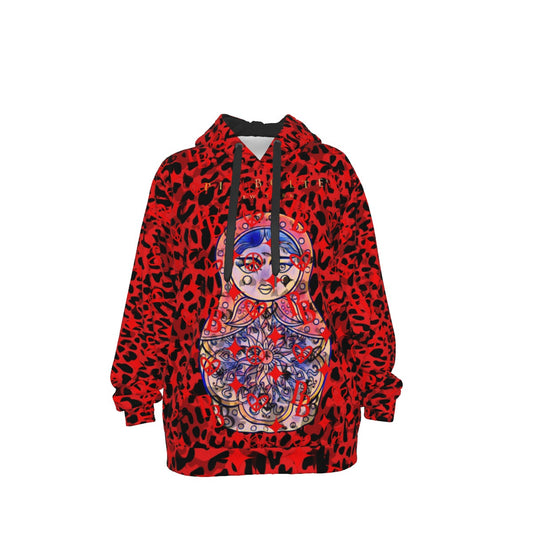 Hoodie Red Leo Matroschka