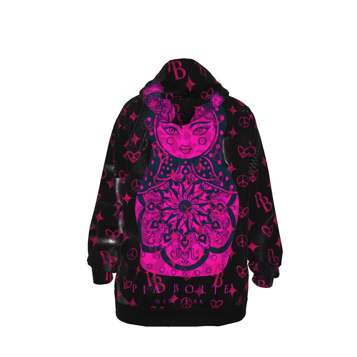 Hoodie Pink Hologram Matroschka