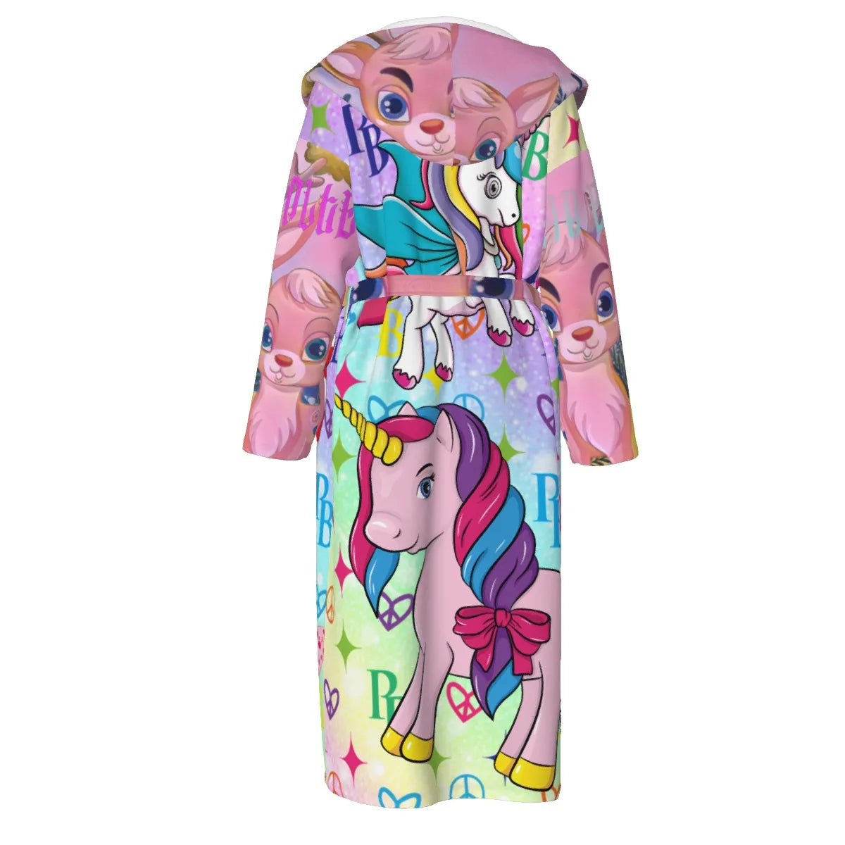 PIA BOLTE® Pop Art Hooded Robe – Bademantel Luxury Statement Lounge Edition - PIA BOLTE® COUTURE