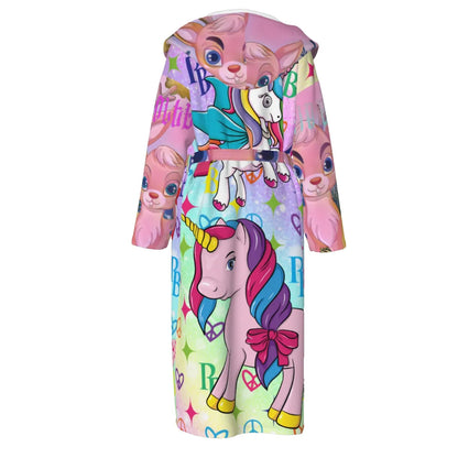 PIA BOLTE® Pop Art Hooded Robe – Bademantel Luxury Statement Lounge Edition - PIA BOLTE® COUTURE