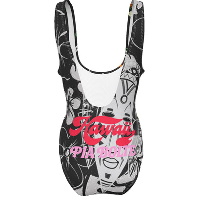 High Cut Swimsuit Aloha Hawaii Flower Power
