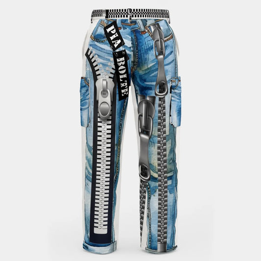 PIA BOLTE® Steel Pulse Pants – Urban Denim Statement Jeans look - PIA BOLTE® COUTURE