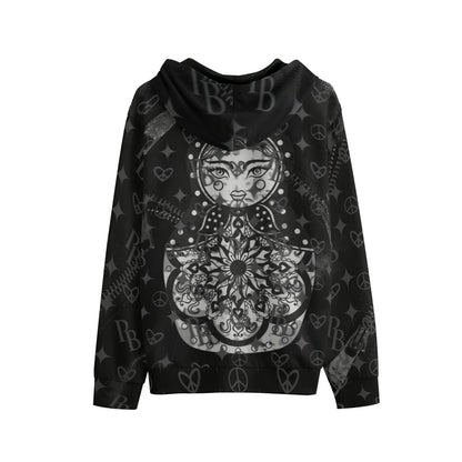 Hoodie Black Hologram Matroschka