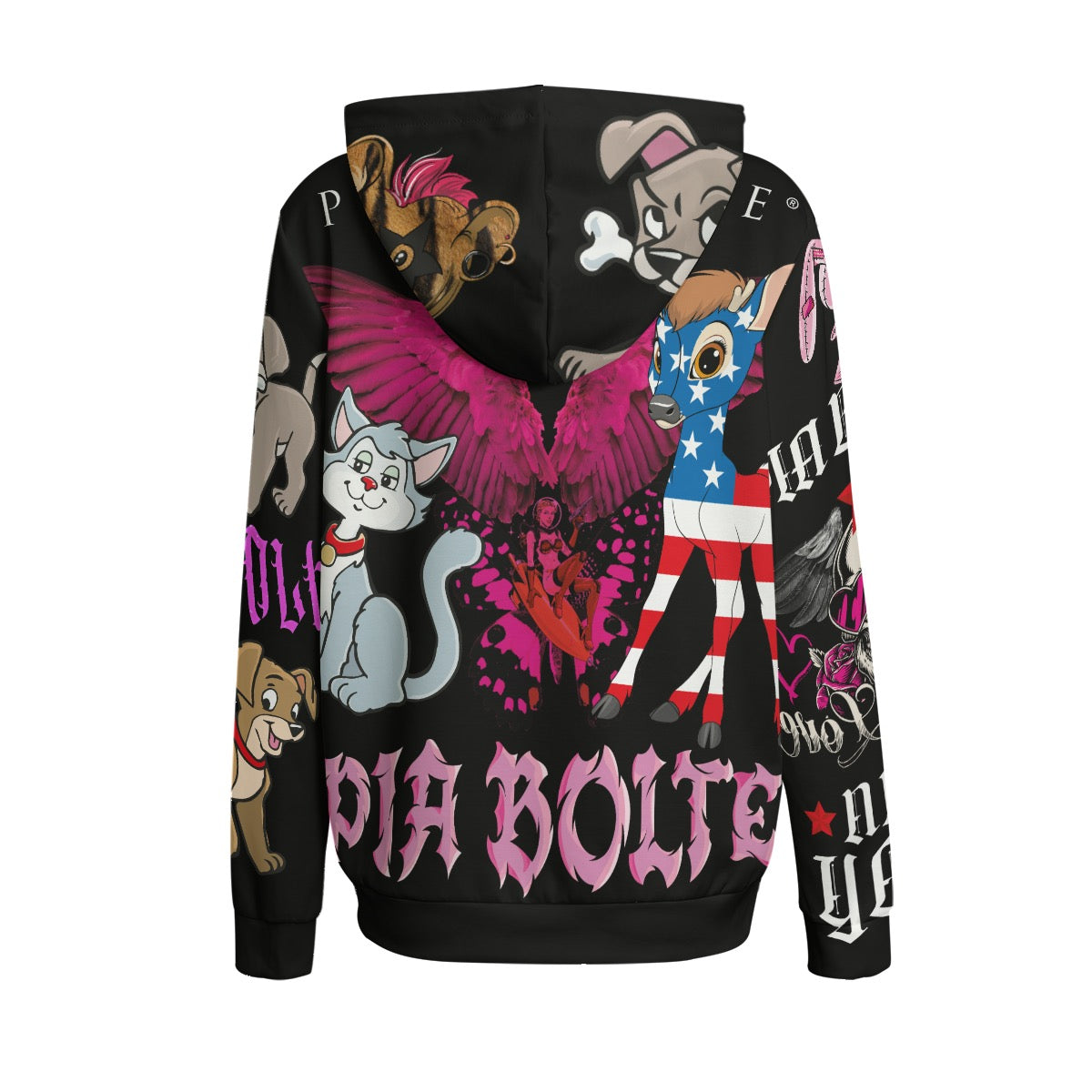 PIA BOLTE® Hoodie BLACK & BEAUTIFUL