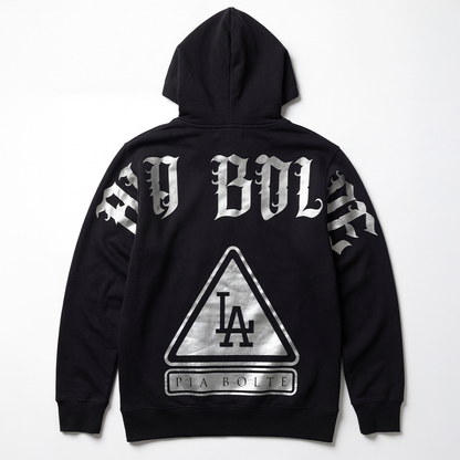 Hoodie LA black gold or silver