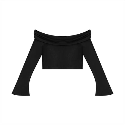 PIA BOLTE® Rebel Smile Off-Shoulder Crop Top – New York Edition LP