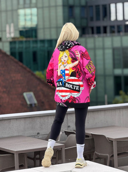 Hoodie Delft Pink Skully 👌👌