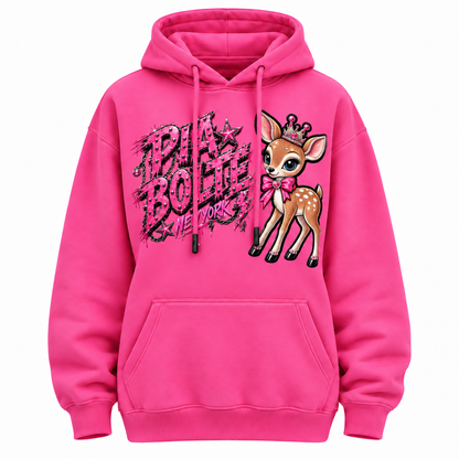 PIA BOLTE® ROCKSTAR FAWN & CAT FLEECE HOODIE