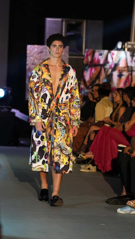 PIA BOLTE® Bademantel - Tiger