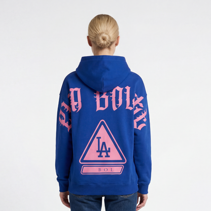 Hoodie LA royal blue