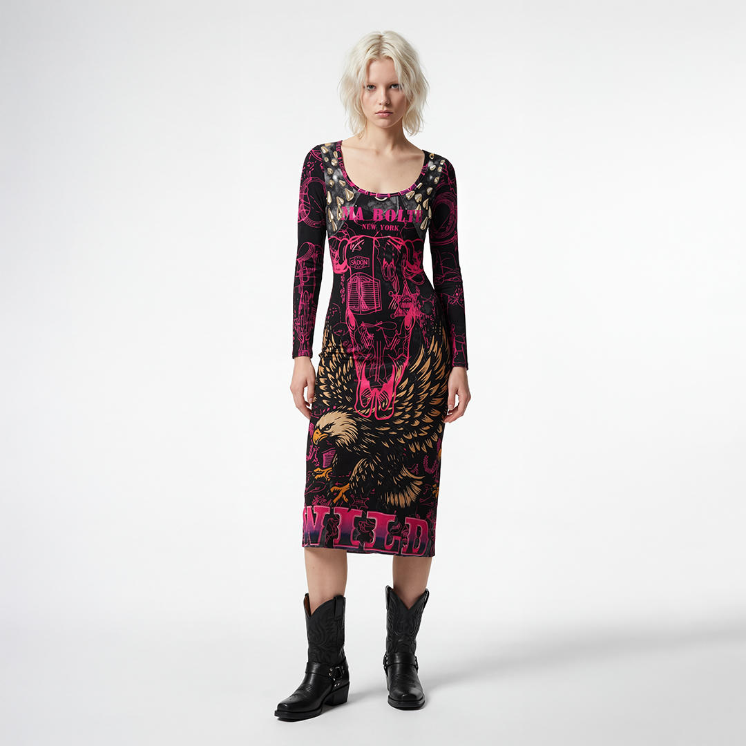 PIA BOLTE® RUNWAY VELVET DRESS – Midnight Statement