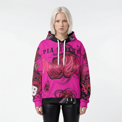 Hoodie Delft Pink Skully 👌👌