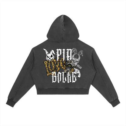 PIA BOLTE® HOODIE – Vintage Rebel CROP