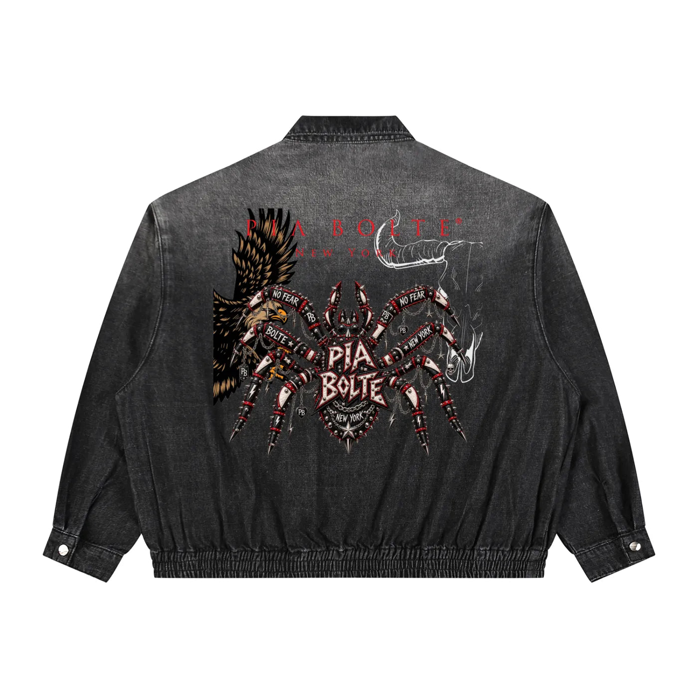PIA BOLTE® NO FEAR SPIDER DENIM JACKET