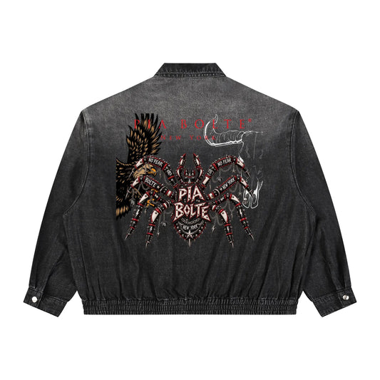 PIA BOLTE® NO FEAR SPIDER DENIM JACKET