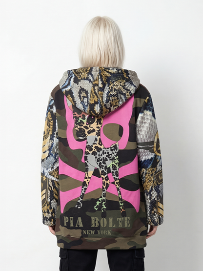 Hoodie jacket military Bambii - PIA BOLTE® COUTURE