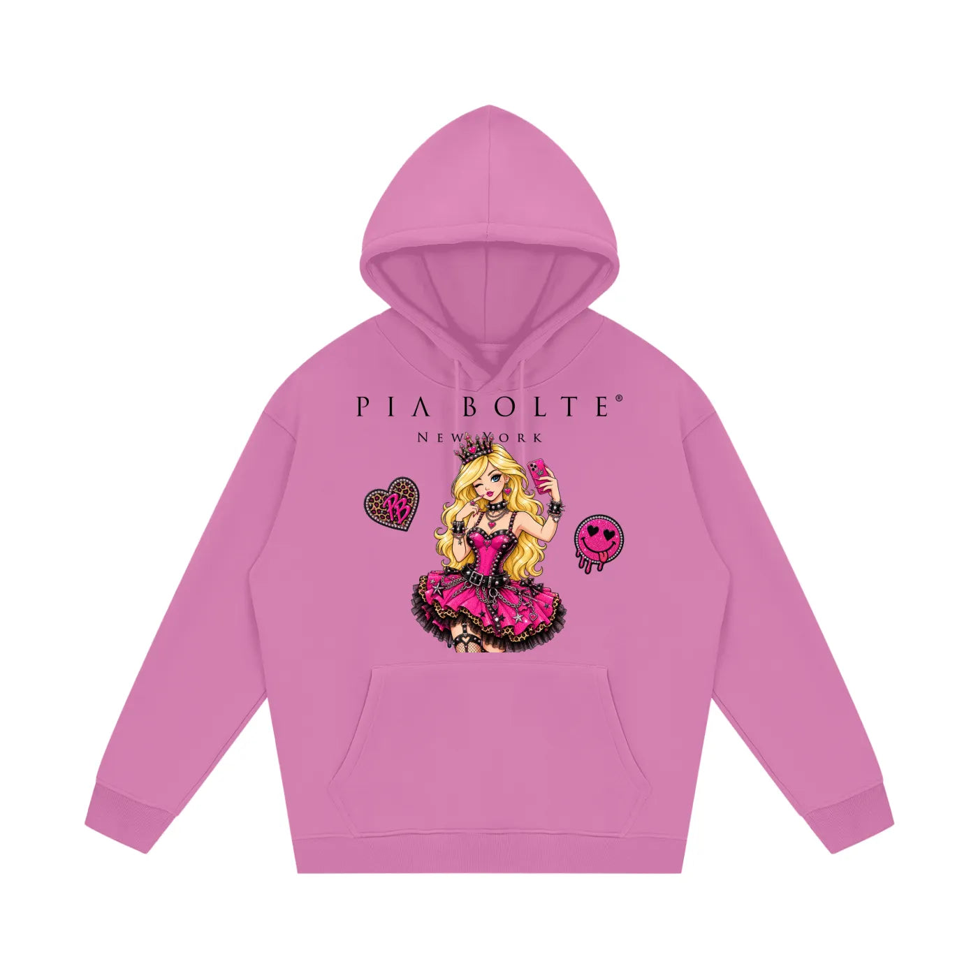 PIA BOLTE® ROCKSTAR & PRINCESS CAT FLEECE HOODIE