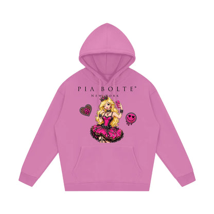 PIA BOLTE® ROCKSTAR & PRINCESS CAT FLEECE HOODIE