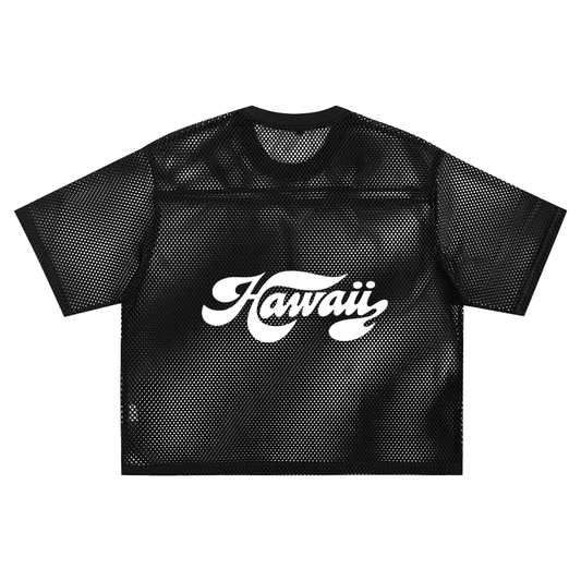 Transparent loose mesh Tiki Hawaii T-Shirt