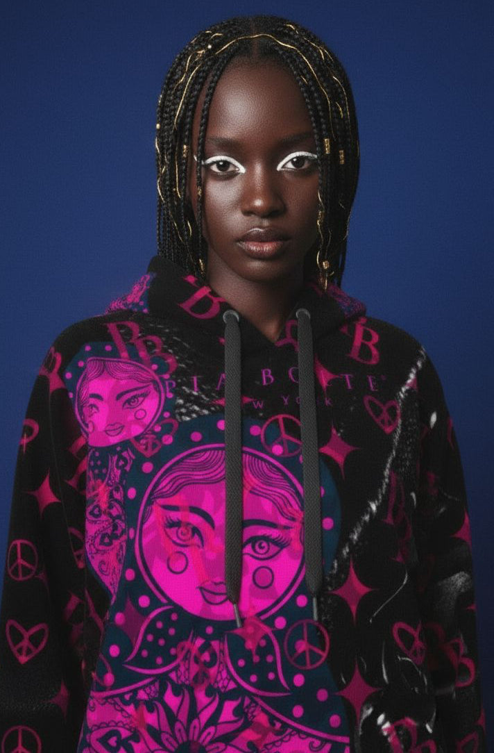 PIA BOLTE® Hoodie - Pink Hologram Matroschka 👌👌👌