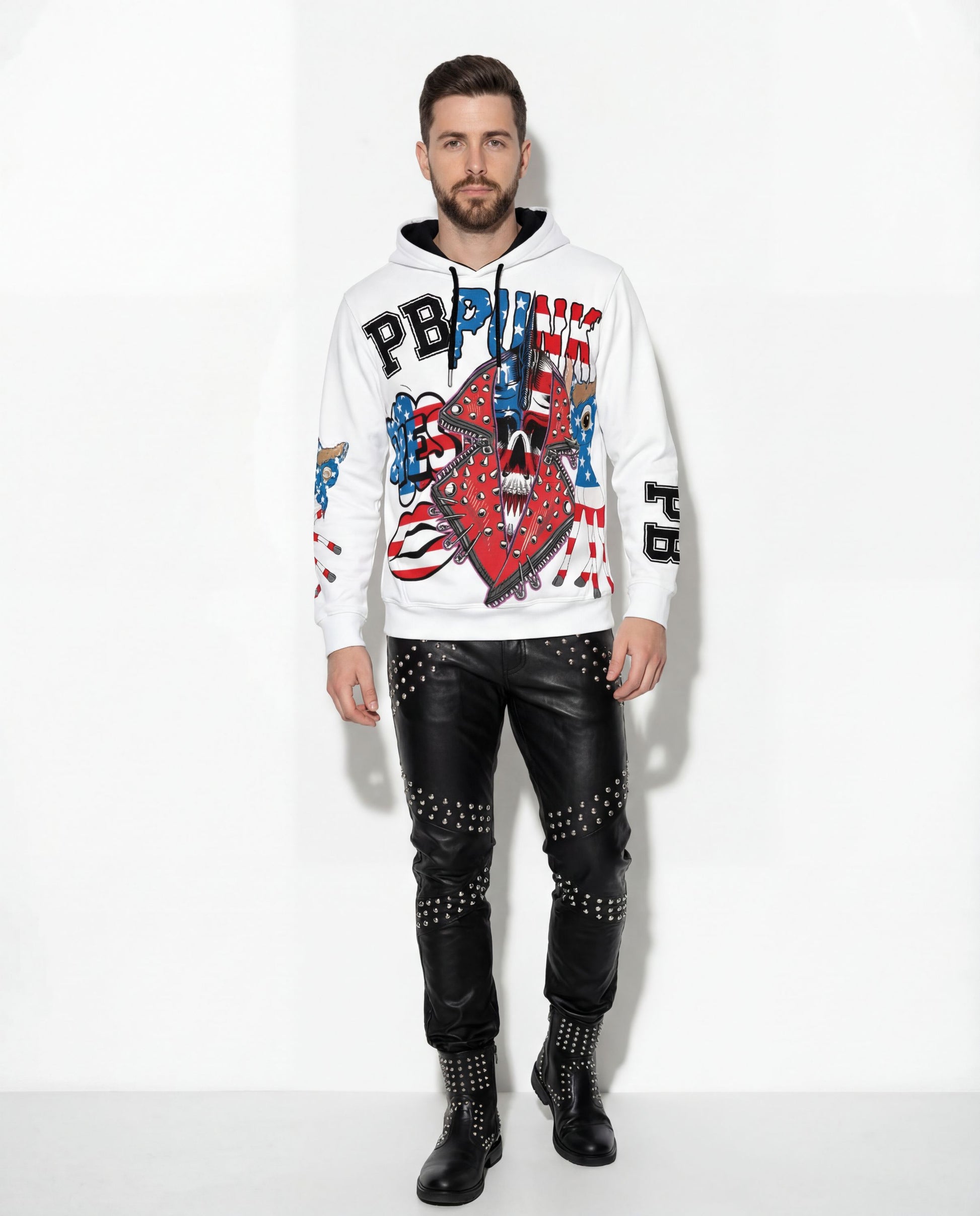 PIA BOLTE® Hoodie white party - PIA BOLTE® COUTURE