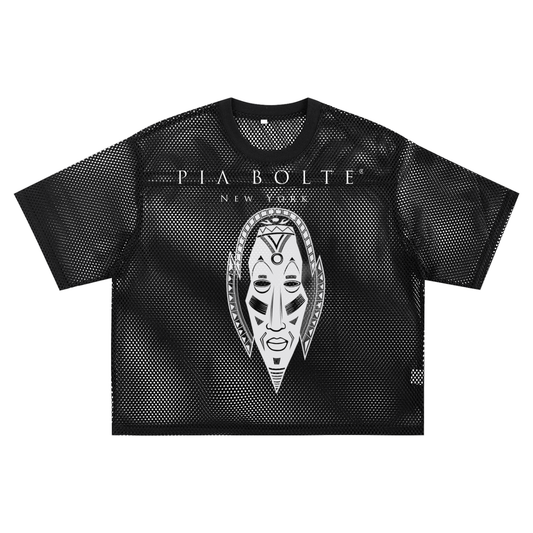 Transparent loose mesh Tiki Hawaii T-Shirt
