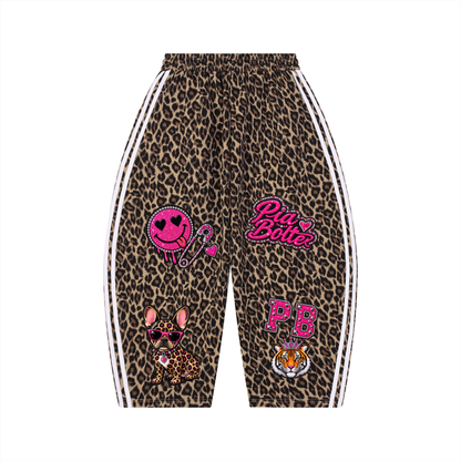 PIA BOLTE® PATCH RIOT LEOPARD BARREL SWEATPANTS