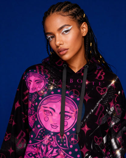 PIA BOLTE® Hoodie - Pink Hologram Matroschka 👌👌👌