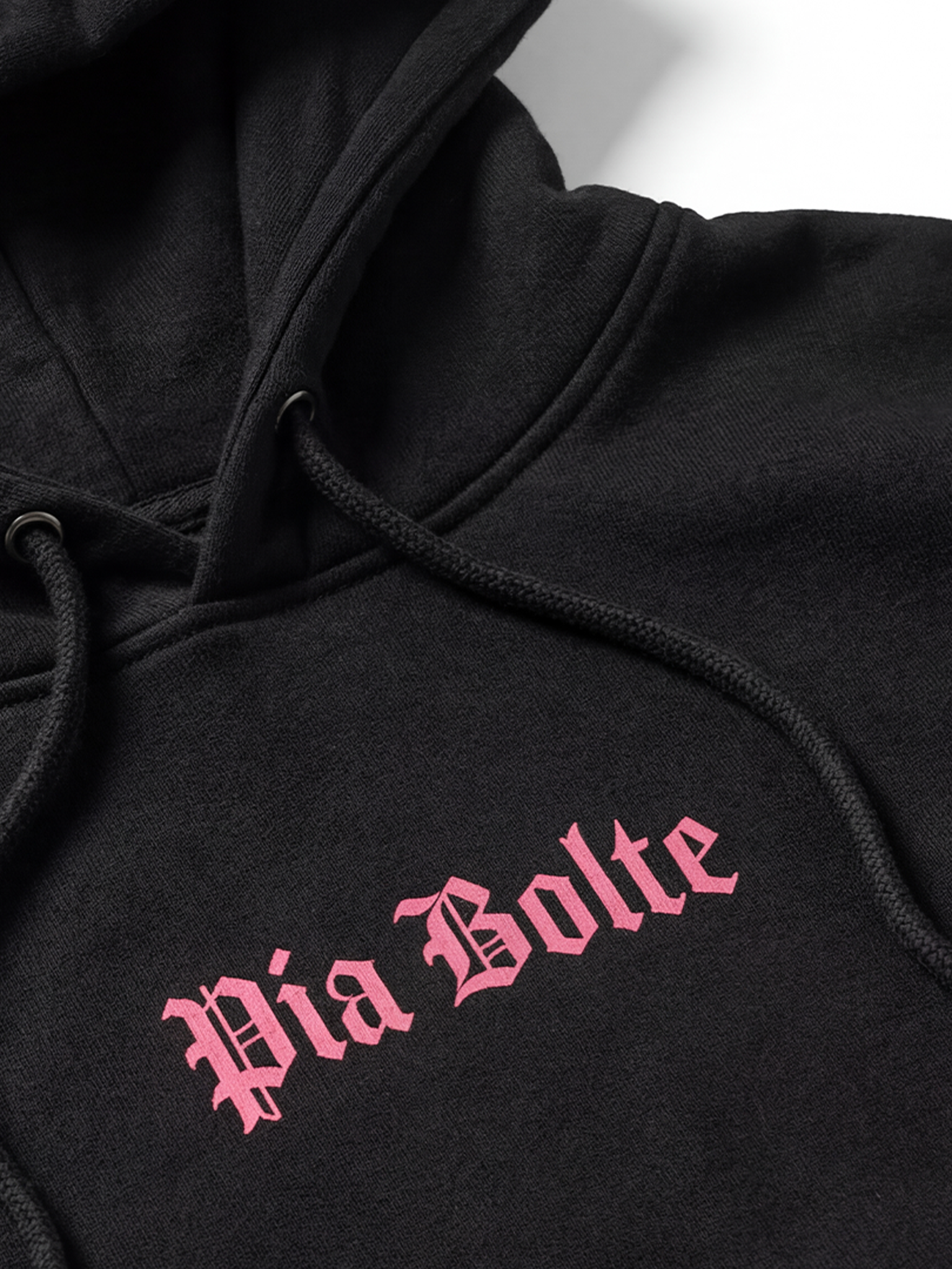 Hoodie LA black neon pink - PIA BOLTE® COUTURE