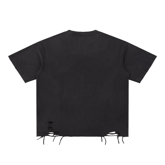 PIA BOLTE® T-Shirt mit Fransen - Dark Matroschka