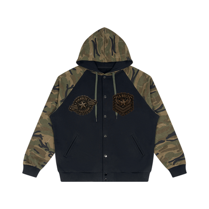 PIA BOLTE® PUNK DOG CAMO RAGLAN ZIP HOODIE