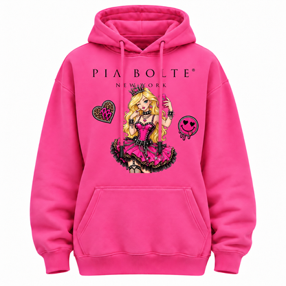 PIA BOLTE® ROCKSTAR & PRINCESS CAT FLEECE HOODIE