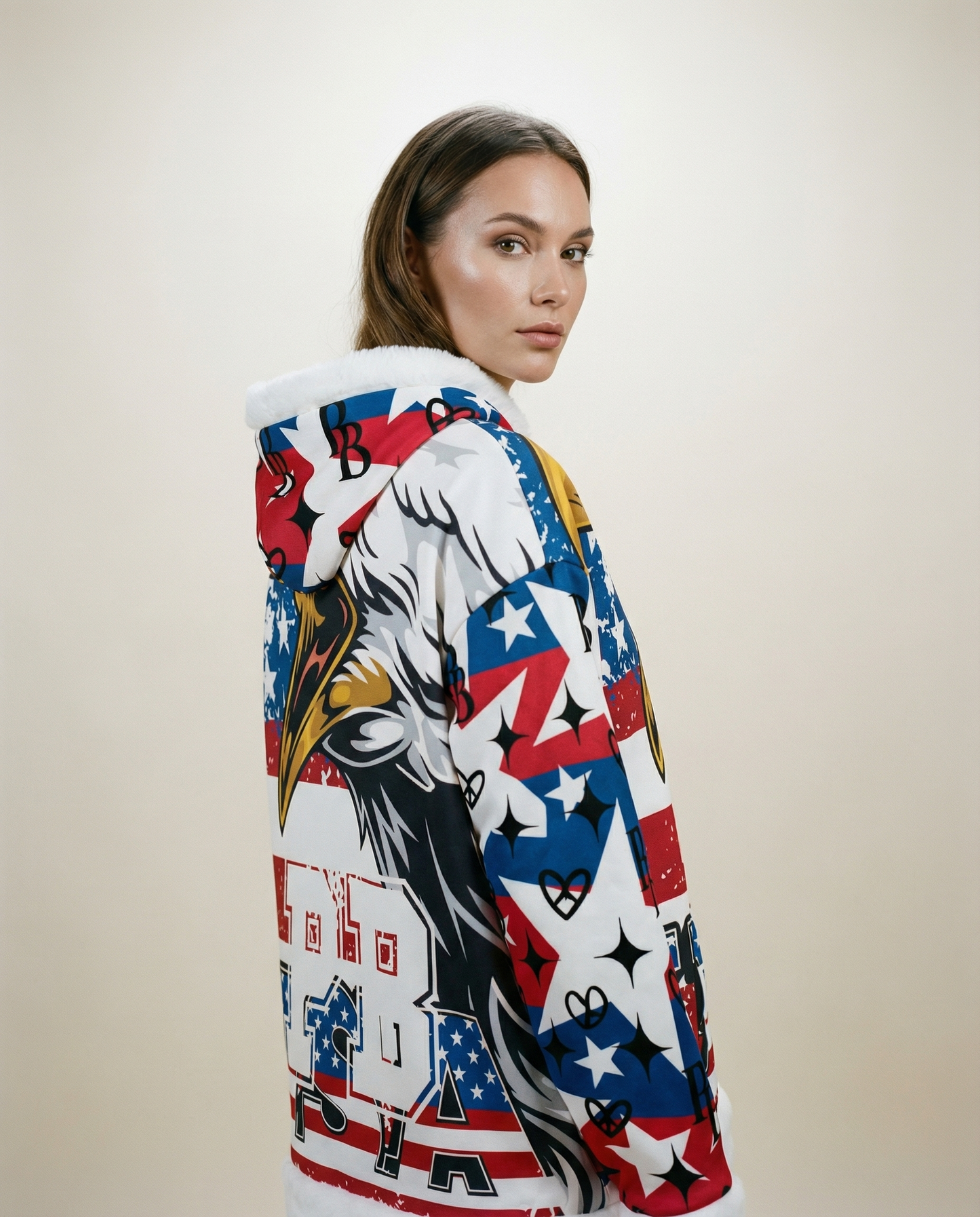 PIA BOLTE® Winter Hoodie – NYC Stars Angel Edition Cozy Glam - PIA BOLTE® COUTURE